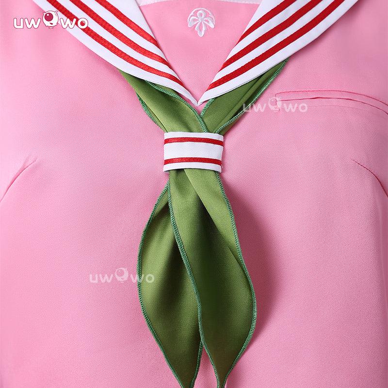 Uwowo Collab Series: Horror Game Fog Town Teen Girl Pink Rabbit Sailor School Uniform Cosplay Costume XS-3XL