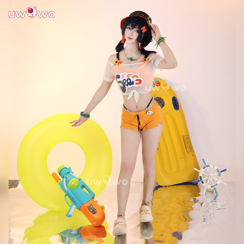 Uwowo Collab Series: Game Zenless Zone Zero/ZZZ Belle Swimsuit Summer Skies Cosplay Costume XS-2XL