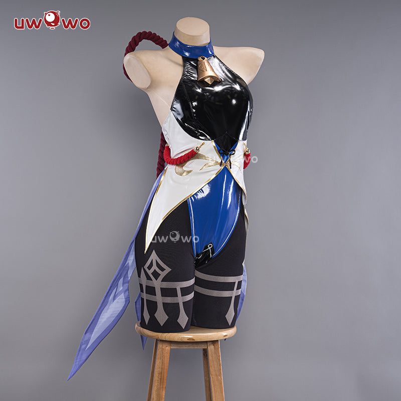 【In Stock】Uwowo Genshin Impact Fanart Ganyu Bunny Leather Ver. Cosplay Costume