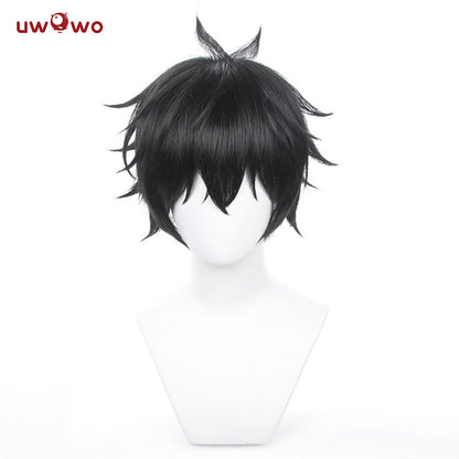 Uwowo Honkai Star Rail Cosplay Wig Dan Heng Cosplay Wig Black Short Hair