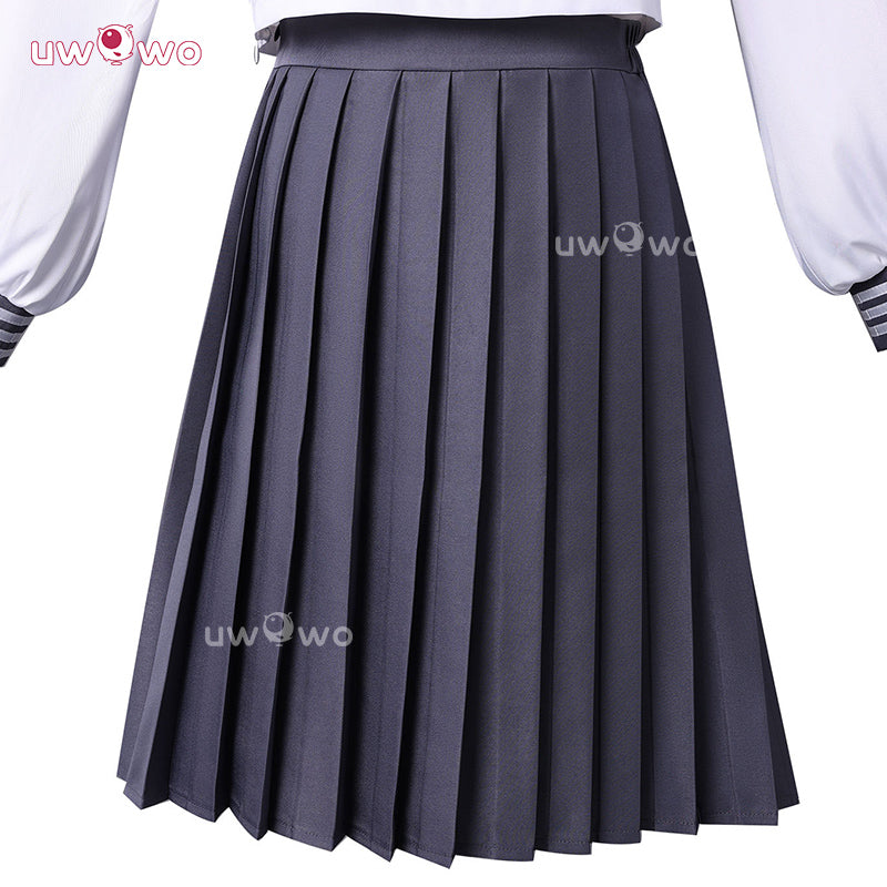 Uwowo Collab Series: Horror Game Fog Town Teen Girl White Sailor School Uniform Cosplay Costume XS-3XL