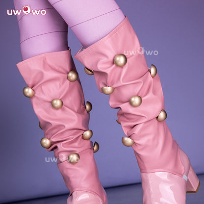 Uwowo Collab Series: Anime SBR Steel Maiden Pink Lucy Cosplay Costume S-2XL