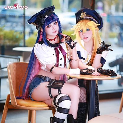 Uwowo Collab Series:  Panty & Stocking With Garterbelt  Panty Stocking Angel Police Uniform Cosplay Costume
