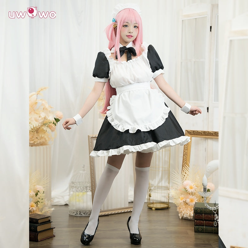 UWOWO Gotou Hitori Cosplay Costume Bocchi The Rock Gotou Hitori Maid Cosplay Costume