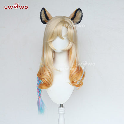 【Pre-sale】Uwowo Game Genshin Impact Xiloneni Natlan Cosplay Wig Long Yellow Hair