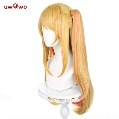 Uwowo Anime Oshi no Ko Cosplay Wig Ruby Hoshino Cosplay Wig Yellow Long Hair