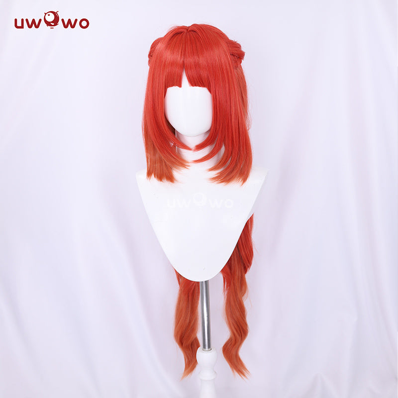 Uwowo Genshin Impact Nilou New Skin Breeze of Sabaa Cosplay Wig Long Red Hair