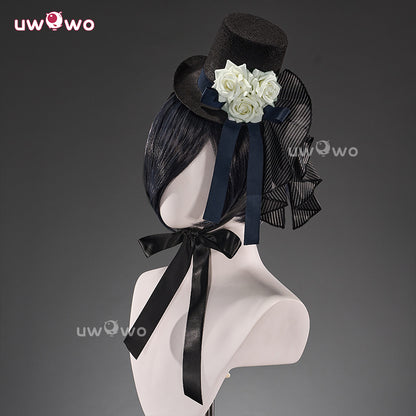 Uwowo Collab Series: Anime Black Butler Ciel White Rose Noble Suit Cosplay Costume S-XL