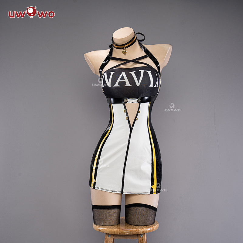 【In Stock】Uwowo Genshin Impact Fanart Racing Navia Casual Outfit Cosplay Costume