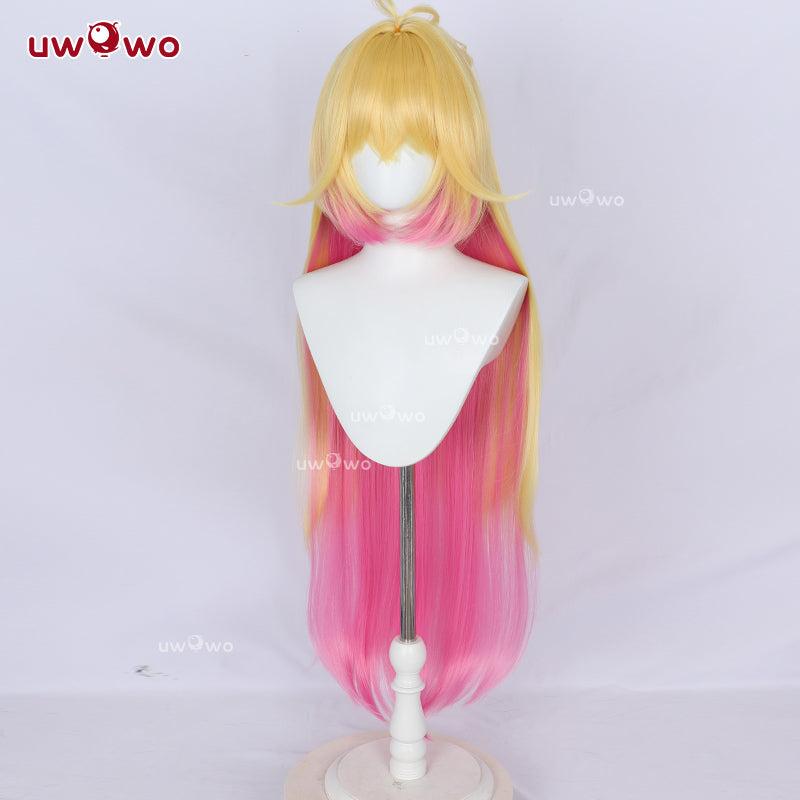 Uwowo Anime Star Detective Precure! Cure Arcana Shadow/Moria Luluka Cosplay Long Yellow Hairr