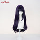Uwowo Anime My Dress-Up Darling S2 Marin Kitagawa Black Bunny Suit Cosplay Wig Long Purple Hair