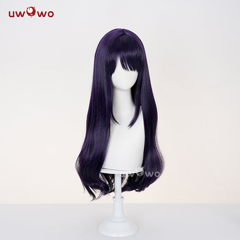 Uwowo Anime My Dress-Up Darling S2 Marin Kitagawa Black Bunny Suit Cosplay Wig Long Purple Hair