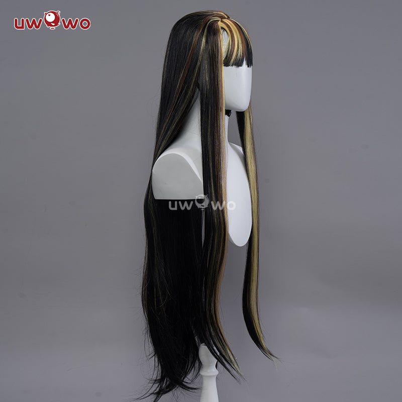 Uwowo G1 Cleo Cosplay Wig Black and Pink Long Hair