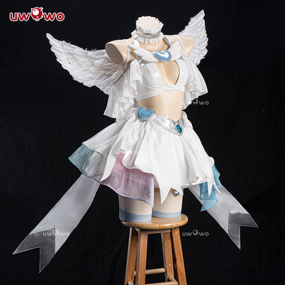 Uwowo Anime New Panty & Stocking with Garterbelt Stocking Angel Cosplay Costume S-3XL