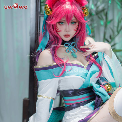S-3XL Uwowo LOL Spirit Blossom ASU The Nine-Tailed Fox Halloween Cosplay Costume
