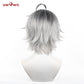 Uwowo Game Identity V IDV Luminary Emile Luminary Patient Cosplay Wig Short Grey Hair