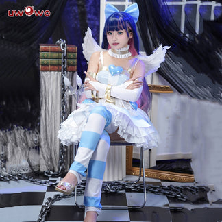 Uwowo Collab Series:  Panty & Stocking With Garterbelt  Panty Stocking Angel Police Uniform Cosplay Costume