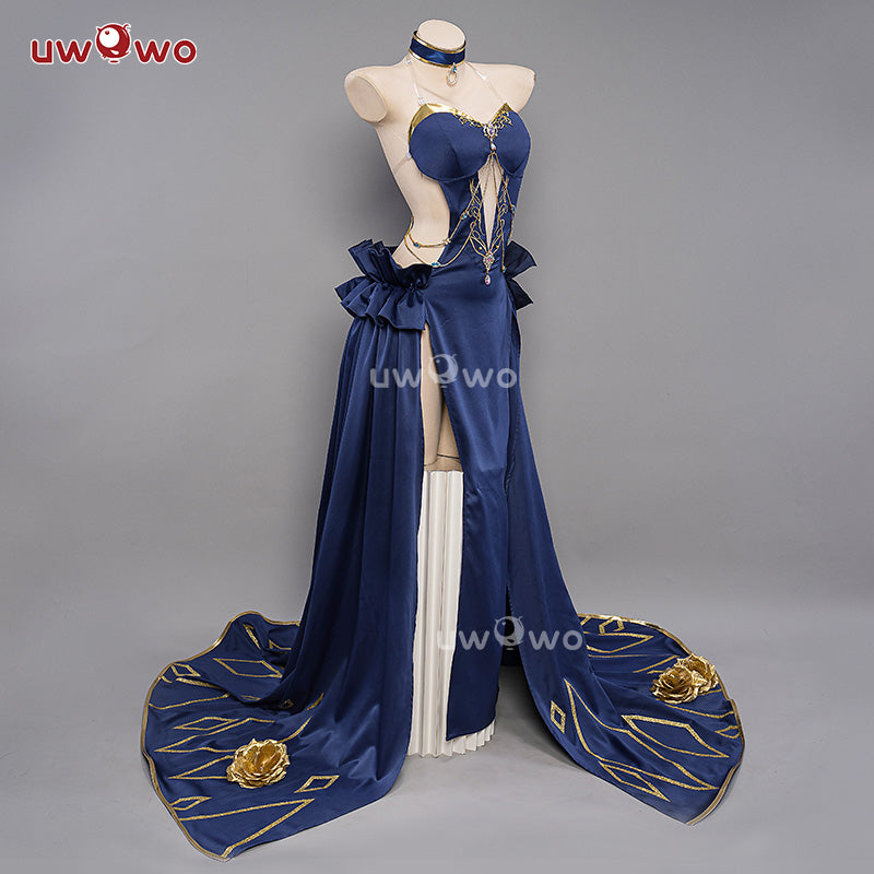 Uwowo Anime Code Geass: C.C. CC Chessboard Party Gown Mahjong Soul Collab Cosplay Costume