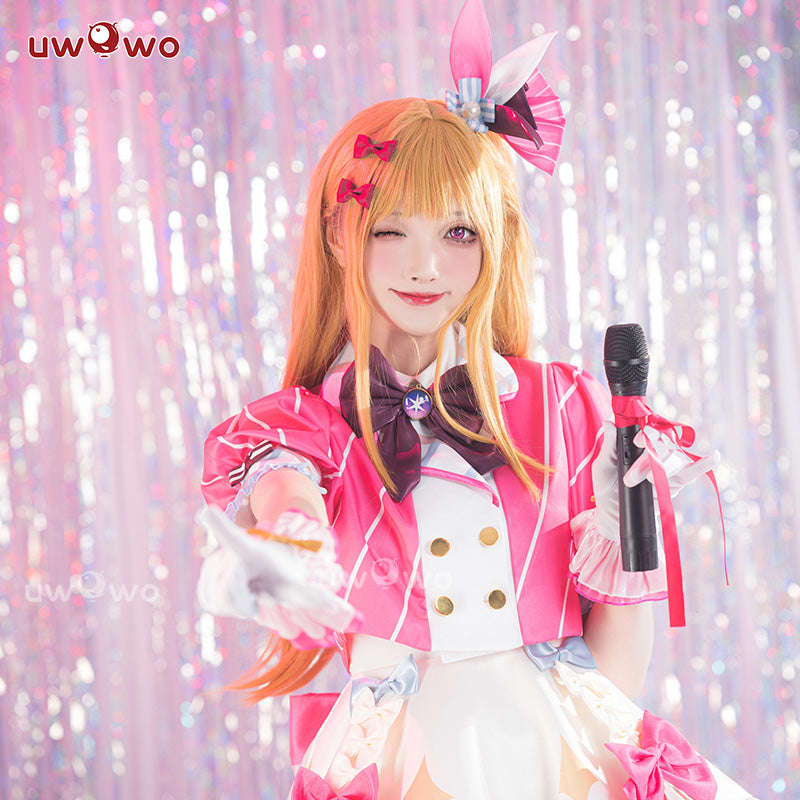 Uwowo Anime Oshi no Ko Ruby Hoshino Idol Stage Performance Exhibition Ver. Cosplay Costumen