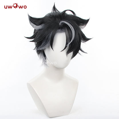 Uwowo Game Genshin Impact Wriothesley Cosplay Wig Black Short Hair