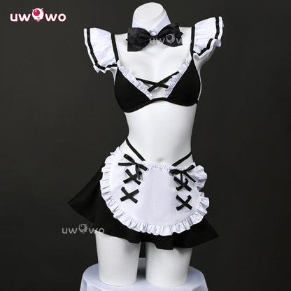 Uwowo Collab Series: Anime My Dress-Up Darling Marin Kitagawa Summer Maid Swimsuit Cosplay Costume S-2XL