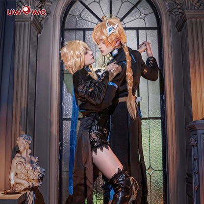 [Last Batch]【In Stock】Uwowo Exclusive Authorization Genshin Impact Fanart Aether Abyss Prince Traveler Cosplay Costume