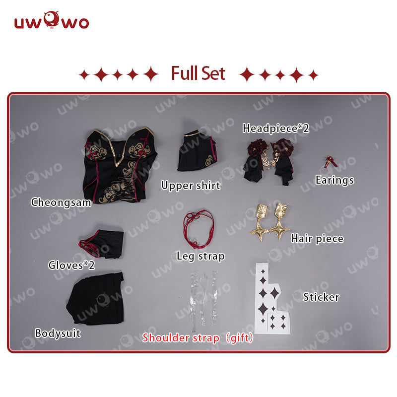 [Last Batch] 【In Stock】Uwowo Genshin Impact Fanart: Mona Cheongsam Chinese Dress Cosplay Costumes