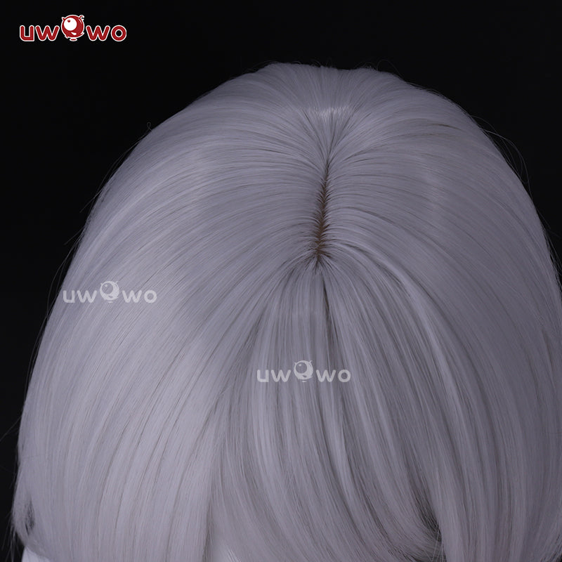 Uwowo Nier: Automata 2B Redesign Cheongsam Fanart Cosplay Wig Long Silver Hair