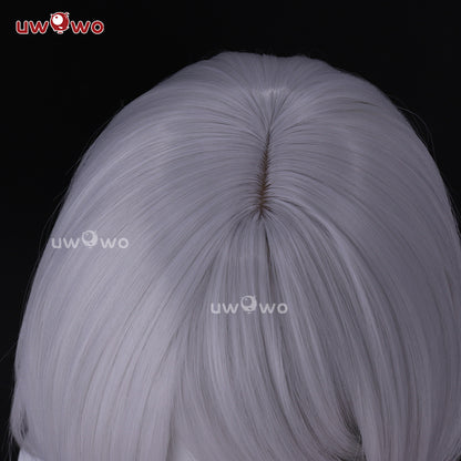 Uwowo Nier: Automata 2B Redesign Cheongsam Fanart Cosplay Wig Long Silver Hair