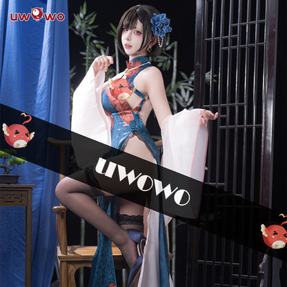 【In Stock】Uwowo Game Azur Lane Chien Wu Cheongsam Gown Boudoir Cosplay Costume