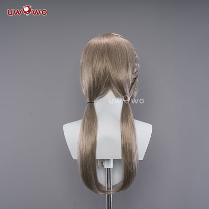 Uwowo Honkai Star Rail Cosplay Wig Qing Que Cosplay Wig Qingque Linght Brown Long Hair