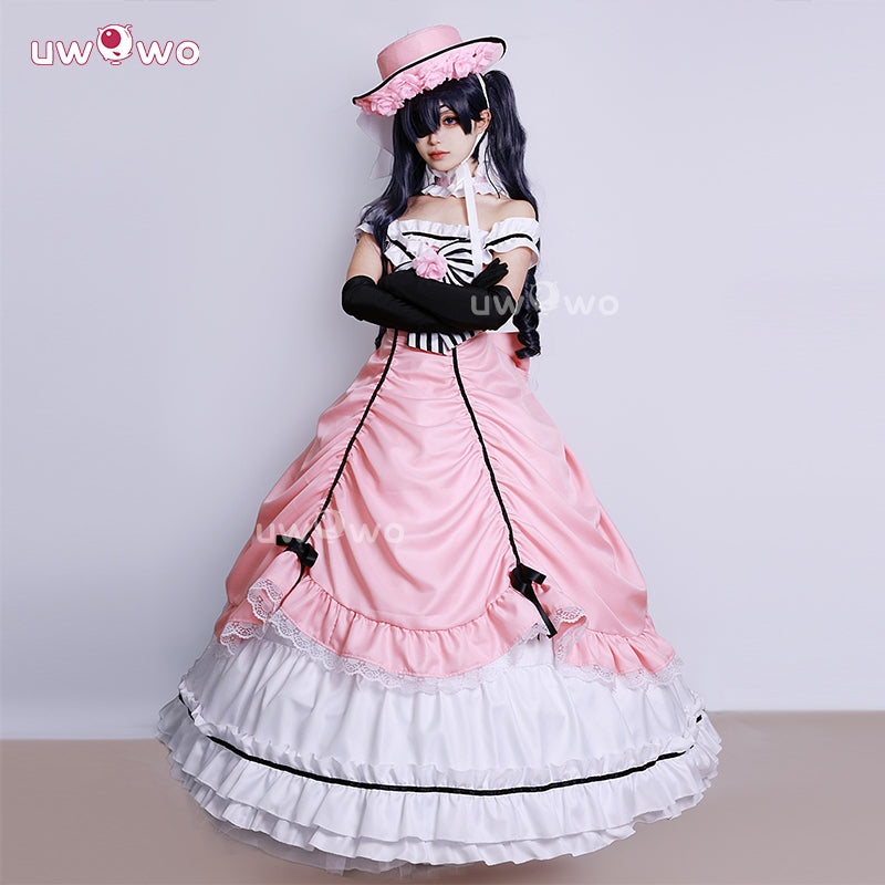 Uwowo Collab Series: Anime Black Butler Robin Ciel Pink Gown Cospaly Costume