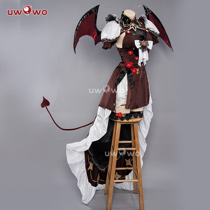 【Clearance Sale】[Last Batch]【In Stock】Uwowo Genshin Impact Fanart Hutao Succubus Hutao Halloween Cosplay Costume