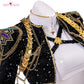 Uwowo Collab Series: Kpop Huntrix Rumi GOLDEN Performance Black Suit Cosplay Costume XS-3XL