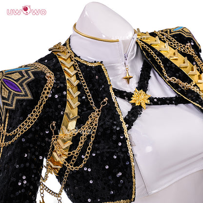 Uwowo Collab Series: Kpop Huntrix GOLDEN Performance Black Suit Cosplay Costume XS-3XL