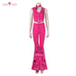 Uwowo Collab Series: Barbie Movie Pink Cowgirl Suit Women Cosplay Costume