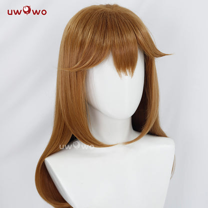 Uwowo Game Fox Cosplay Wig Long Brown Hair With Ears