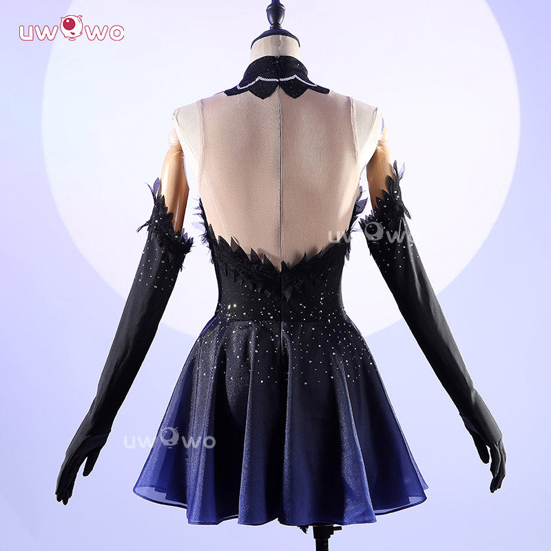 Uwowo Collab Series: Anime Medalist Hikaru Kamisaki Black Skating Outfit Cosplay Costume XS-2XL