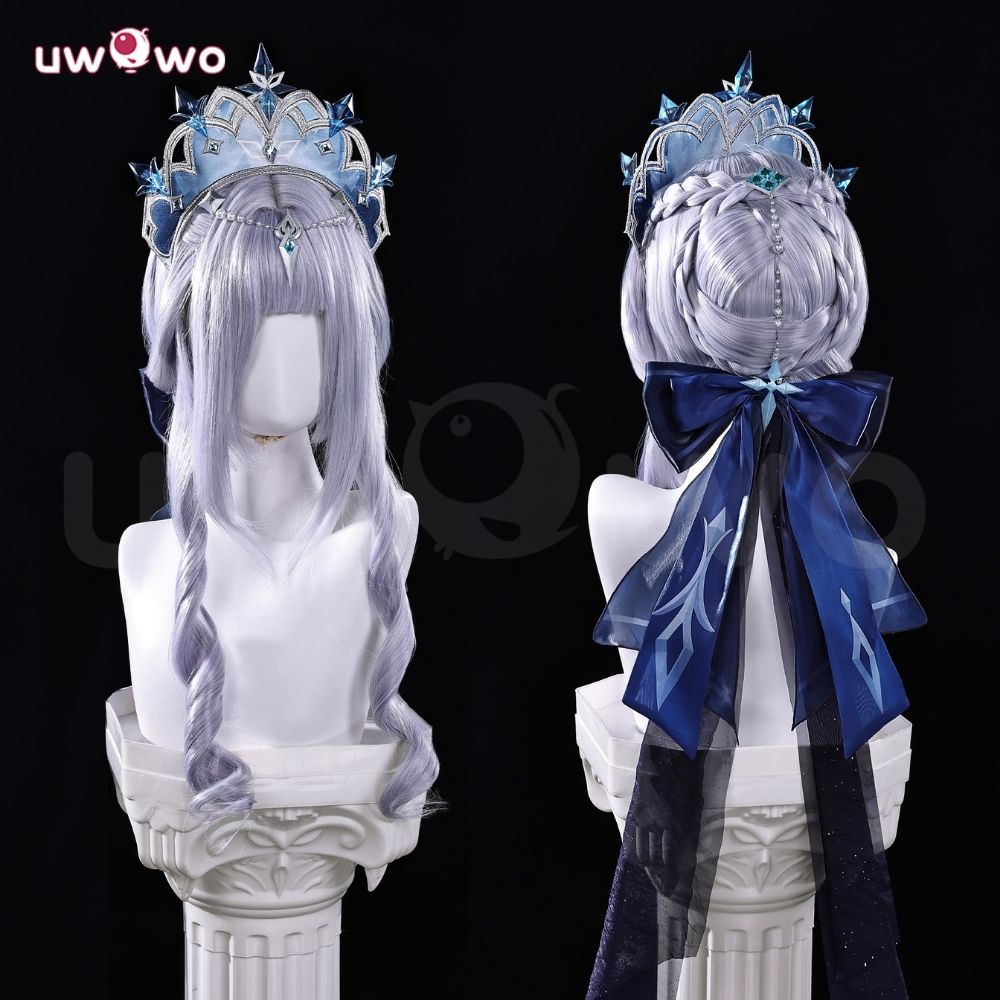 Uwowo Collab Series: Genshin Impact Tsaritsa Anastasya Snezhnaya Queen Cryo Archon Cosplay Costume XS-2XL