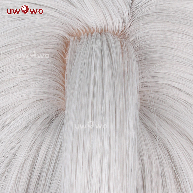 Uwowo Game Identity V Ithaqua Night Watch Morningstar Cosplay Wig Long Silver Hair