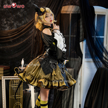 【Clearance Sale】【In Stock】Uwowo V Singer Rascal Collab Witch Gothic Halloween Cosplay Costume