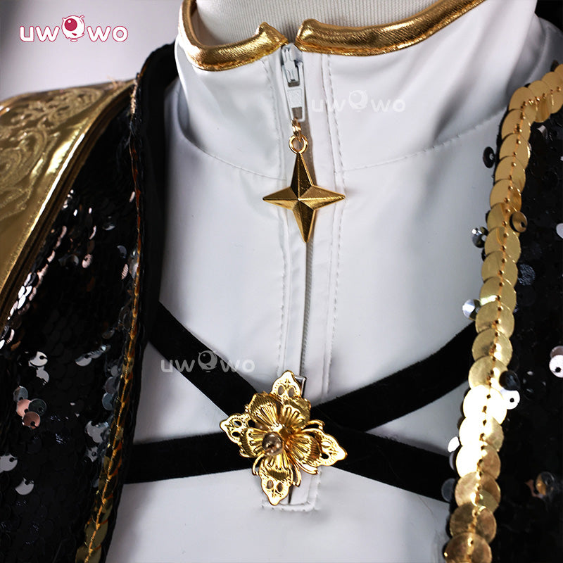 Uwowo Collab Series: Kpop GOLDEN Performance Black Suit Cosplay Costume XS-3XL