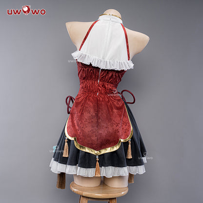 【Clearance Sale】[Last Batch]【In Stock】Uwowo Genshin Impact Fanart Hutao Little Witch Halloween Cosplay Costume