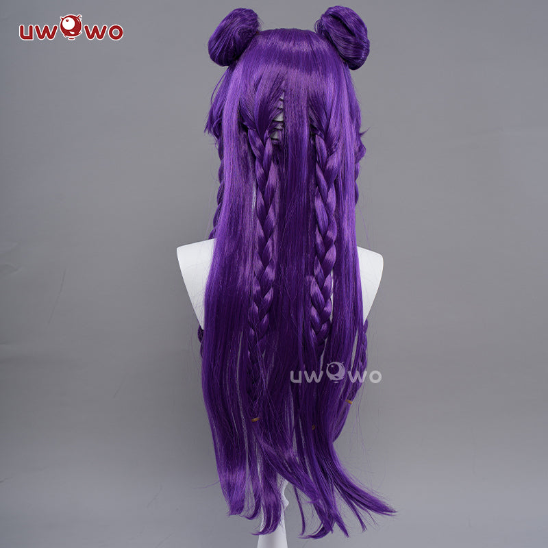 Uwowo League of Legends/LOL Fanart KDA POP Star Kaisa Maid Cosplay Wig Long Purple Hair