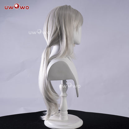 Uwowo NieR Reincarnation x Drakengard3 Zero Progenitor Divergent Sister Cosplay Wig Long Silver Hair