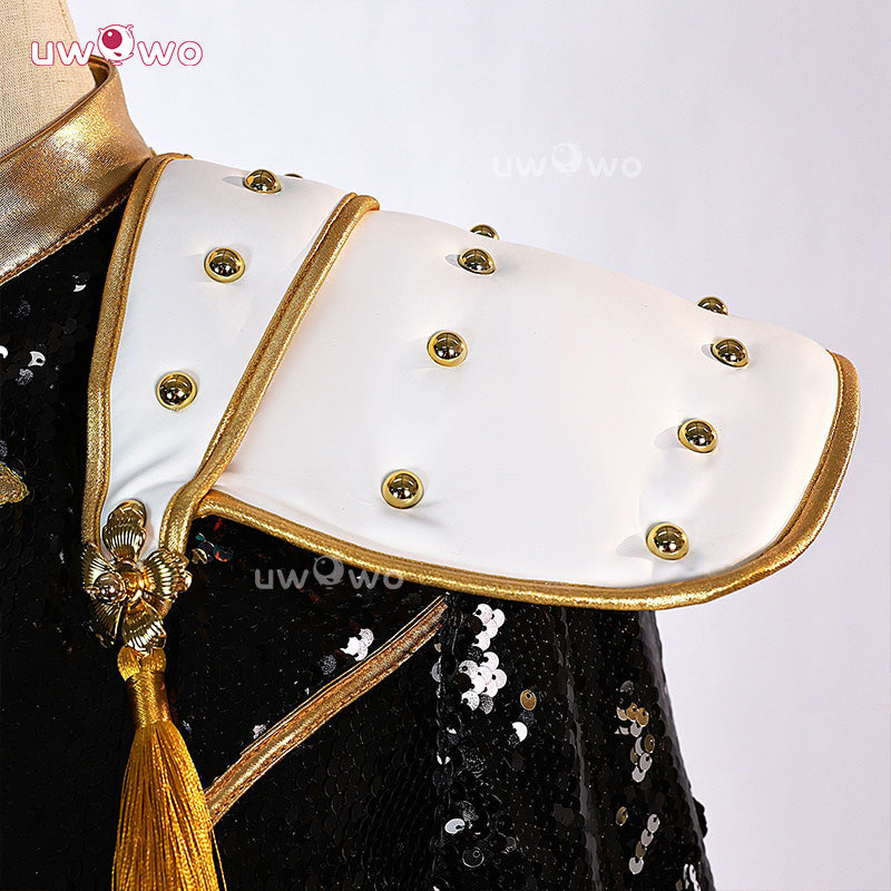 Uwowo Collab Series: Kpop Zoey GOLDEN Performance Black Suit Cosplay Costume XS-3XL