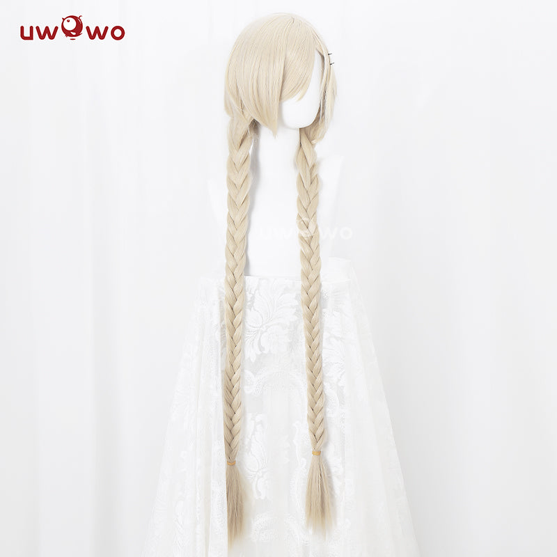 【Pre-sale】Uwowo Azur Lane IJN Owari Sheep Girl 18+ Sexy Cosplay Wig Long Yellow Hair