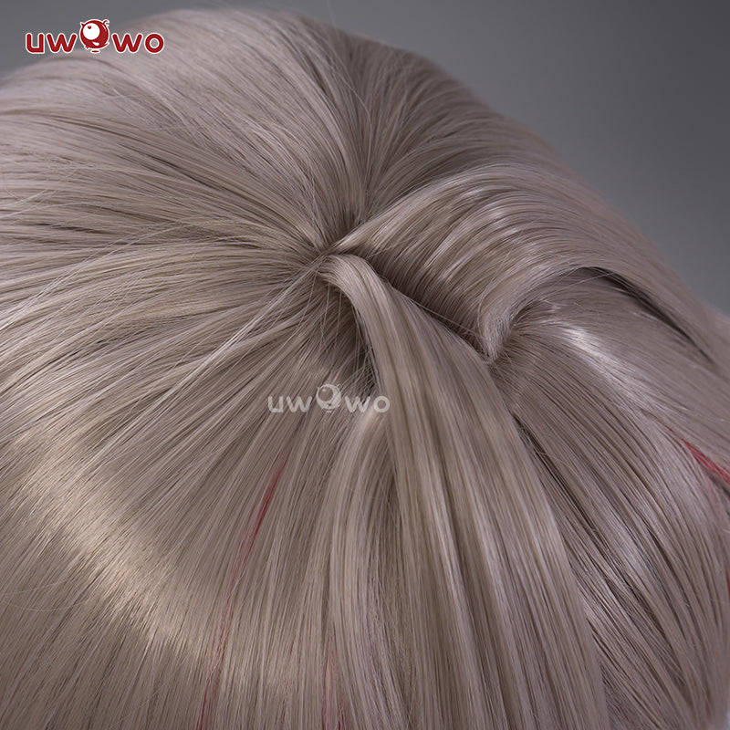 【Pre-sale】Uwowo Genshin Impact Fanart Eula Alter Pyro Cosplay Wig Middle Brown Hair