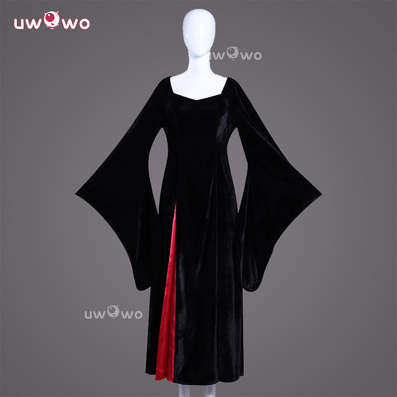 Uwowo Collab Series: Wednesday Season 2 Mother Morticia Addams Halloween Cosplay Costume XS-3XL