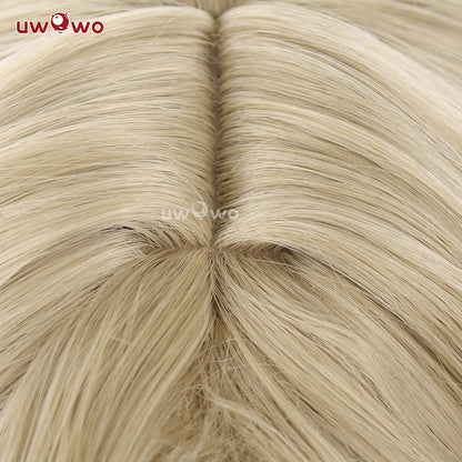 Uwowo Honkai Star Rail Aventurine HSR Cosplay Wig Short Yellow Hair